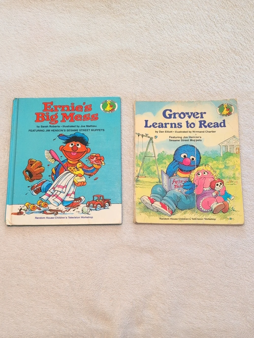 Sesame Street Board Book Bundle Ernie Grover Early Readers Vintage Kids
